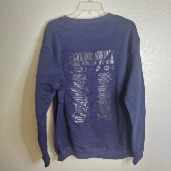 Taylor Swift Eras Tour Navy Blue Crew Neck Sweatshirt Sz 2Xl - Picture 5 of 9